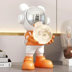 Astronauten-Mond-Tischlampe – Nachtlicht mit Weltraummotiv