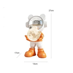 Astronauten-Mond-Tischlampe – Nachtlicht mit Weltraummotiv