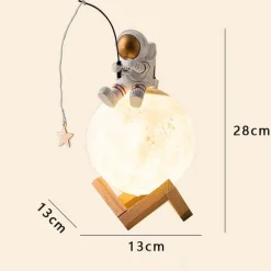 Astronauten-Nachtlicht-Luftbefeuchter - Schlafzimmerlampe mit Weltraumthema