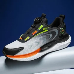 Atmungsaktive Sneakers mit automatischer Schnürung – Kreative, bequeme Schuhe