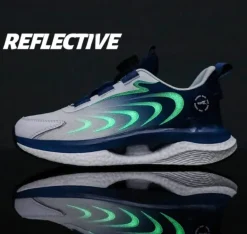 Atmungsaktive Sneakers mit automatischer Schnürung – Kreative, bequeme Schuhe