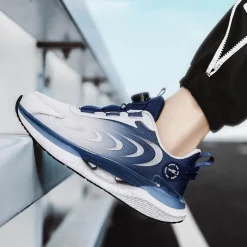 Atmungsaktive Sneakers mit automatischer Schnürung – Kreative, bequeme Schuhe