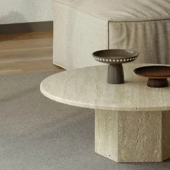 Audrey Travertin Couchtisch - Elegantes Design