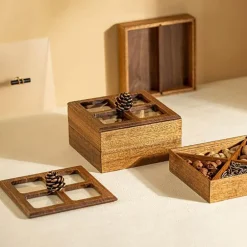 Aufbewahrungsbox aus Walnussholz – Eleganter Organizer aus Holz