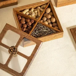 Aufbewahrungsbox aus Walnussholz – Eleganter Organizer aus Holz