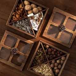 Aufbewahrungsbox aus Walnussholz – Eleganter Organizer aus Holz