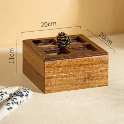 Aufbewahrungsbox aus Walnussholz – Eleganter Organizer aus Holz