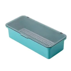 Aufbewahrungsbox für Teeservice – Organizer-Etui mit Deckel und Löffel