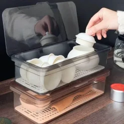 Aufbewahrungsbox für Teeservice – Organizer-Etui mit Deckel und Löffel