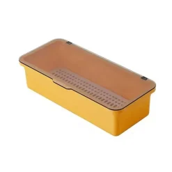 Aufbewahrungsbox für Teeservice – Organizer-Etui mit Deckel und Löffel