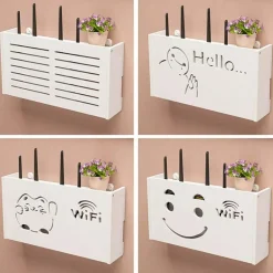 Aufbewahrungsbox für WLAN-Router und TV-Set-Top-Box-Rack, Power Organizer