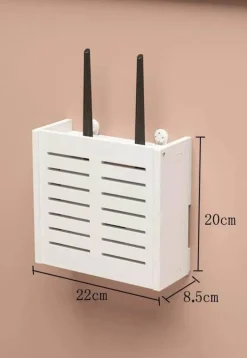 Aufbewahrungsbox für WLAN-Router und TV-Set-Top-Box-Rack, Power Organizer