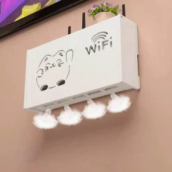 Aufbewahrungsbox für WLAN-Router und TV-Set-Top-Box-Rack, Power Organizer