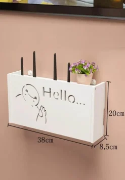 Aufbewahrungsbox für WLAN-Router und TV-Set-Top-Box-Rack, Power Organizer