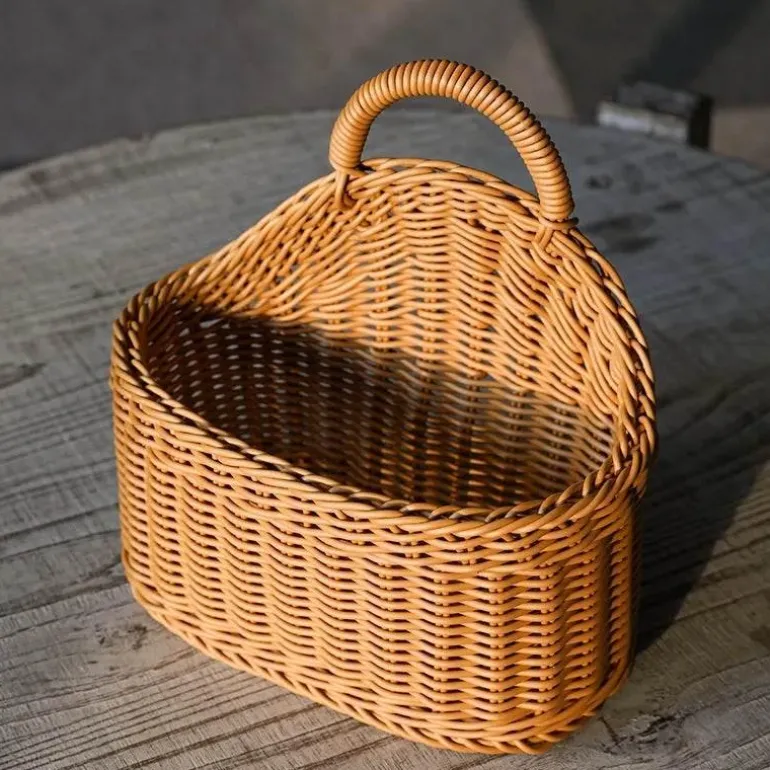 Aufbewahrungskorb aus Rattan – dekorativer geflochtener Ordnungskorb