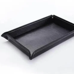 Aufbewahrungsschalen aus Leder – Mehrzweck-Organizerbehälter im japanischen Stil
