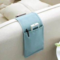 Aufbewahrungstasche aus Baumwollleinen für den Nachttisch – weicher Organizer für Zuhause