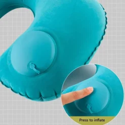 Aufblasbares Nackenkissen – leicht aufzupumpendes Reisestützkissen