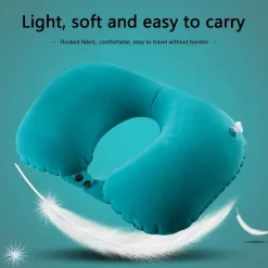 Aufblasbares Nackenkissen – leicht aufzupumpendes Reisestützkissen