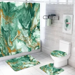 Aurora Duschvorhang-Set – Elegantes Badezimmerdekor