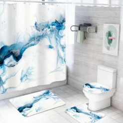 Aurora Duschvorhang-Set – Elegantes Badezimmerdekor