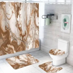 Aurora Duschvorhang-Set – Elegantes Badezimmerdekor