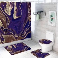 Aurora Duschvorhang-Set – Elegantes Badezimmerdekor