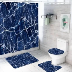 Aurora Duschvorhang-Set – Elegantes Badezimmerdekor