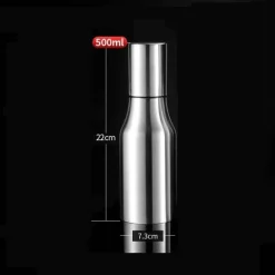 Auslaufsichere Ölflasche aus Edelstahl – Gewürzspender für die Küche