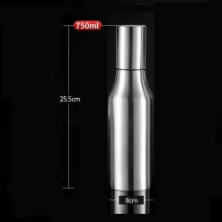 Auslaufsicherer Öltopf aus Edelstahl zur Gewürz- und Saftaufbewahrung in der Küche