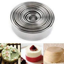 Ausstechformen-Set aus Edelstahl – Runde Backwerkzeuge