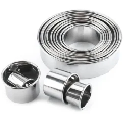 Ausstechformen-Set aus Edelstahl – Runde Backwerkzeuge