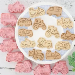 Ausstechformen-Set für technische LKWs – Fahrzeug-Backformen