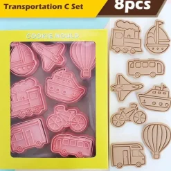 Ausstechformen-Set für technische LKWs – Fahrzeug-Backformen