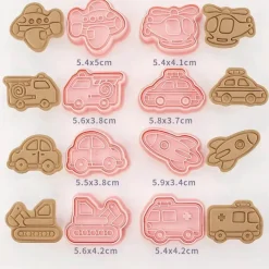 Ausstechformen-Set für technische LKWs – Fahrzeug-Backformen