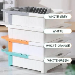 Ausziehbarer Geschirrständer – platzsparender Küchen-Organizer