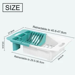 Ausziehbarer Geschirrständer – platzsparender Küchen-Organizer