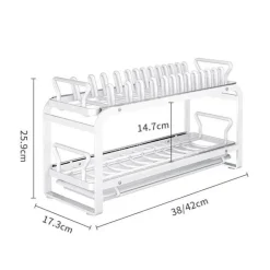 Ausziehbarer Geschirrständer – Aufbewahrungsorganizer für die Küche