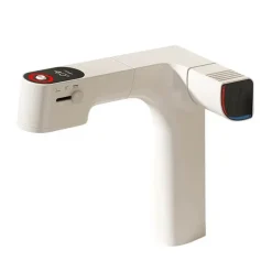 Ausziehbarer Wasserfilter LED-Temperaturregler-Wasserhahn