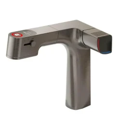 Ausziehbarer Wasserfilter LED-Temperaturregler-Wasserhahn