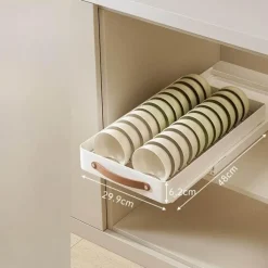 Ausziehbares Küchen-Organizer-Tablett aus Edelstahl