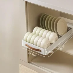 Ausziehbares Küchen-Organizer-Tablett aus Edelstahl