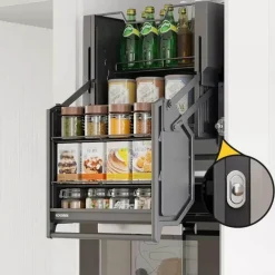 Ausziehbares Küchenregal – Einfacher Schrank-Organizer
