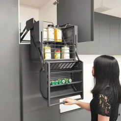 Ausziehbares Küchenregal – Einfacher Schrank-Organizer