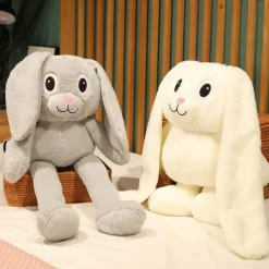 Ausziehbares Plüsch-Cartoon-Kaninchenspielzeug - Weiches Stofftier