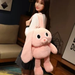 Ausziehbares Plüsch-Cartoon-Kaninchenspielzeug - Weiches Stofftier