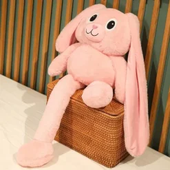 Ausziehbares Plüsch-Cartoon-Kaninchenspielzeug - Weiches Stofftier