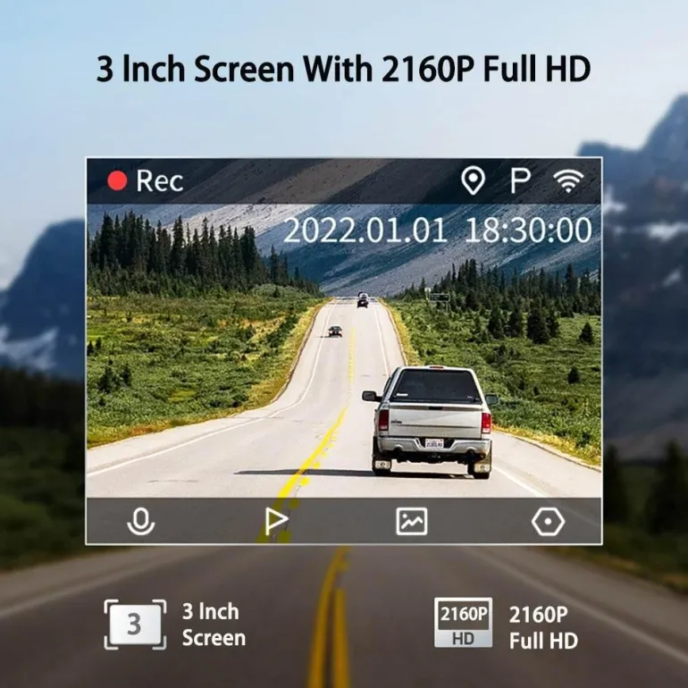 Auto-Dashcam – Sicheres Fahren, Parkmonitor