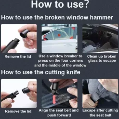 Auto-Fluchtwerkzeug - Notfall-Sicherheitshammer