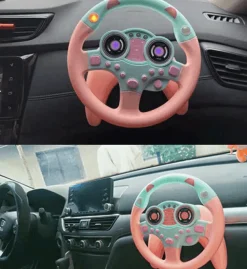 Auto-Lenkrad-Spielzeug – Elektrisches Simulationsspielset für Kinder